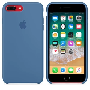 Силиконовый чехол Apple Silicone Case Denim Blue (MRFX2) для iPhone 8 Plus | 7 Plus - Фото 5