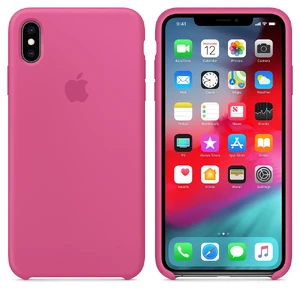 Силиконовый чехол Apple Silicone Case Dragon Fruit (MW972) для iPhone XS Max - Фото 4
