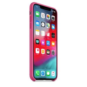Силиконовый чехол Apple Silicone Case Dragon Fruit (MW972) для iPhone XS Max - Фото 5