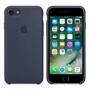 Силиконовый чехол Apple Silicone Case Midnight Blue (MMWK2) для iPhone SE 3 | SE 2 | 8 | 7 - Фото 3