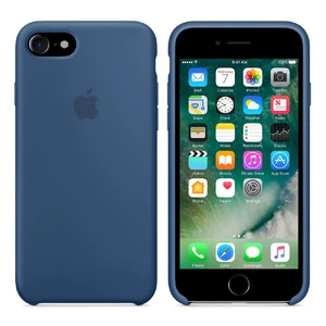 Силиконовый чехол Apple Silicone Case Ocean Blue (MMWW2) для iPhone SE 3 | SE 2 | 8 | 7 - Фото 2