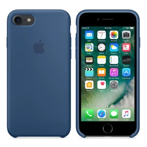 Силиконовый чехол Apple Silicone Case Ocean Blue (MMWW2) для iPhone SE 3 | SE 2 | 8 | 7 - Фото 3