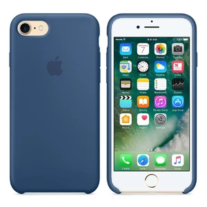 Силиконовый чехол Apple Silicone Case Ocean Blue (MMWW2) для iPhone SE 3 | SE 2 | 8 | 7 - Фото 5