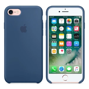 Силиконовый чехол Apple Silicone Case Ocean Blue (MMWW2) для iPhone SE 3 | SE 2 | 8 | 7 - Фото 6