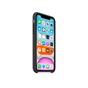 Силиконовый чехол Apple Silicone Case Black (MWVU2) для iPhone 11 - Фото 2