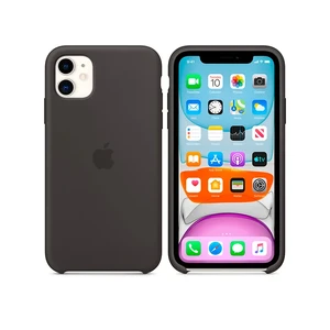 Силиконовый чехол Apple Silicone Case Black (MWVU2) для iPhone 11