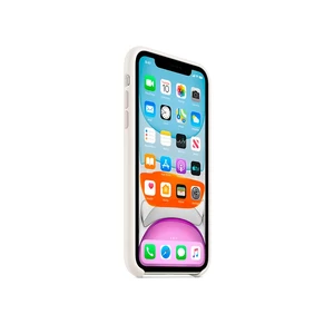 Силиконовый чехол Apple Silicone Case White (MWVX2) для iPhone 11 - Фото 2