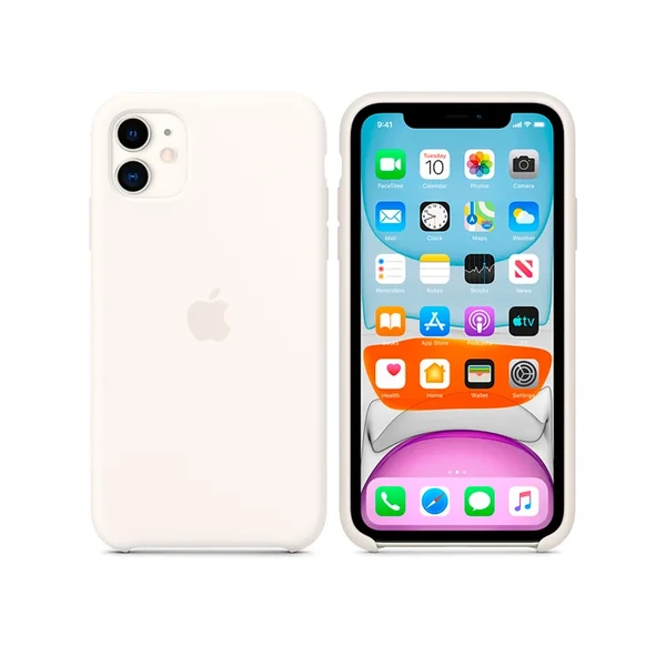 Силіконовий чохол Apple Silicone Case White (MWVX2) для iPhone 11