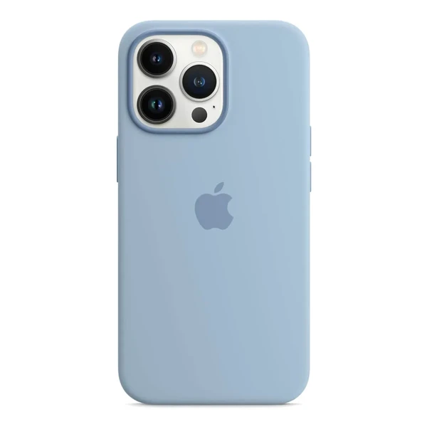 Силіконовий чохол Apple Silicone Case MagSafe Blue Fog (MN653) для iPhone 13 Pro у Броварах