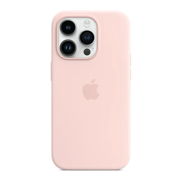 Силіконовий чохол Apple Silicone Case MagSafe Chalk Pink (MPTH3) для iPhone 14 Pro