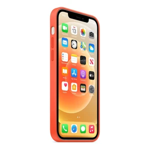 Силіконовий чохол Apple Silicone Case MagSafe Electric Orange (MKTX3) для iPhone 12 Pro Max - Фото 3