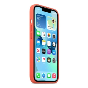 Силіконовий чохол Apple Silicone Case MagSafe Nectarine (MN643) для iPhone 13 - Фото 3