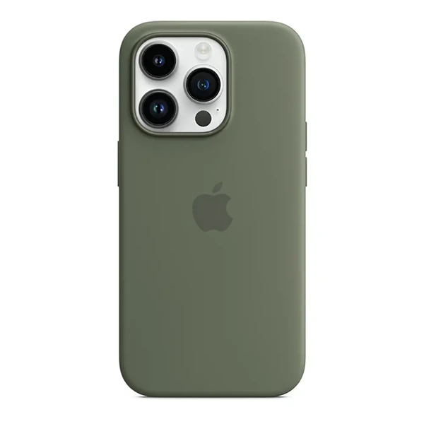 Силіконовий чохол Apple Silicone Case MagSafe Olive (MQUH3) для iPhone 14 Pro в Кривому Розі