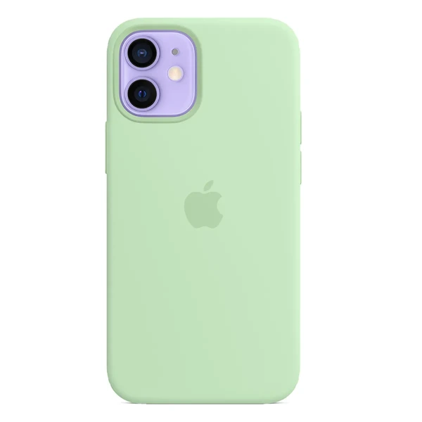 Силіконовий чохол Apple Silicone Case MagSafe Pistachio (MJYV3) для iPhone 12 mini