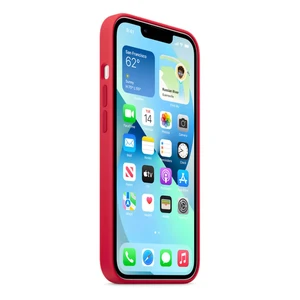 Силиконовый чехол Apple Silicone Case MagSafe (PRODUCT)RED (MM2C3) для iPhone 13 (Открытая упаковка) - Фото 3