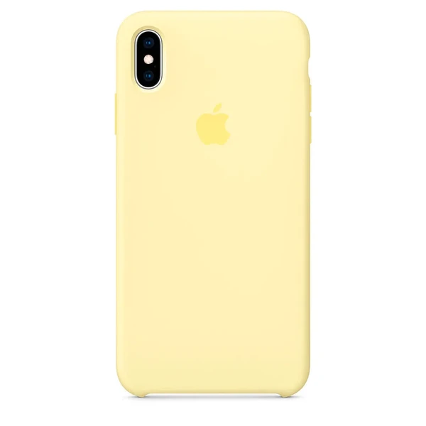 Силиконовый чехол Apple Silicone Case Mellow Yellow (MUJR2) для iPhone XS Max в Николаеве