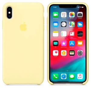 Силиконовый чехол Apple Silicone Case Mellow Yellow (MUJR2) для iPhone XS Max - Фото 3