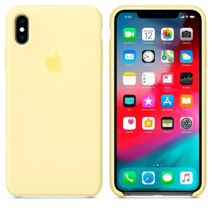 Силиконовый чехол Apple Silicone Case Mellow Yellow (MUJR2) для iPhone XS Max - Фото 4