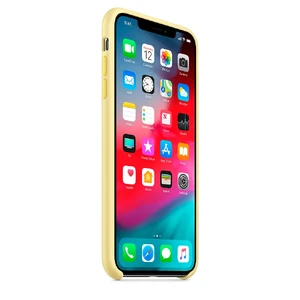 Силиконовый чехол Apple Silicone Case Mellow Yellow (MUJR2) для iPhone XS Max - Фото 5