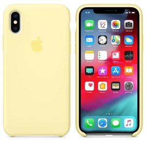 Силиконовый чехол Apple Silicone Case Mellow Yellow (MUJV2) для iPhone XS | X - Фото 3