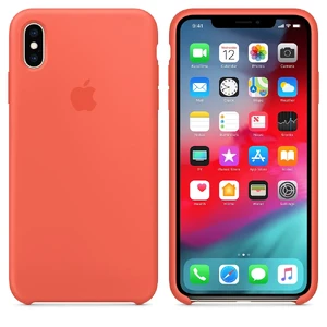 Силиконовый чехол Apple Silicone Case Nectarine (MTFA2) для iPhone XS | X - Фото 2
