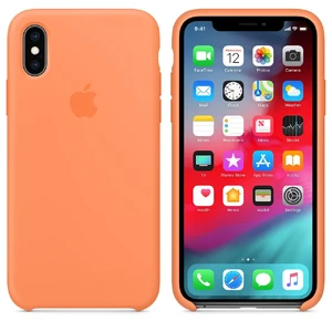 Силиконовый чехол Apple Silicone Case Papaya (MVF22) для iPhone XS | X - Фото 4