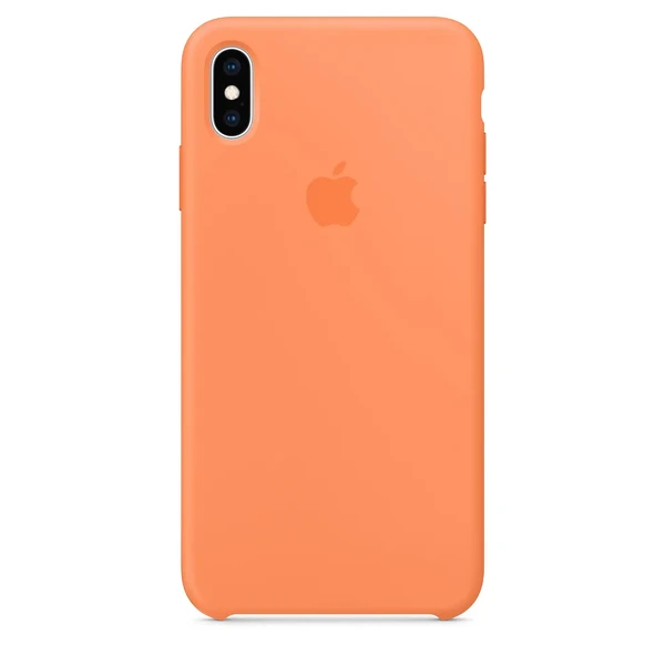Силиконовый чехол Apple Silicone Case Papaya (MVF72) для iPhone XS Max в Николаеве