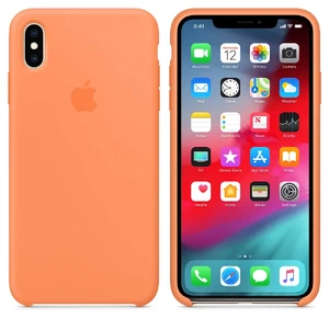 Силиконовый чехол Apple Silicone Case Papaya (MVF72) для iPhone XS Max - Фото 2