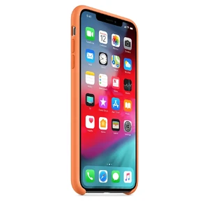 Силиконовый чехол Apple Silicone Case Papaya (MVF72) для iPhone XS Max - Фото 5