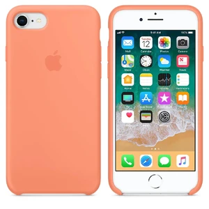 Силіконовий чохол Apple Silicone Case Peach (MRR52) для iPhone SE 3 | SE 2 | 8 | 7 - Фото 3