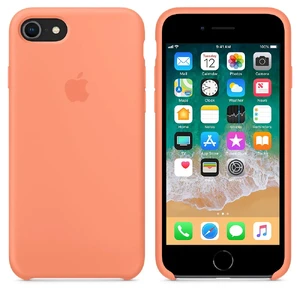 Силіконовий чохол Apple Silicone Case Peach (MRR52) для iPhone SE 3 | SE 2 | 8 | 7 - Фото 4