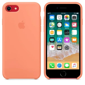 Силіконовий чохол Apple Silicone Case Peach (MRR52) для iPhone SE 3 | SE 2 | 8 | 7 - Фото 5