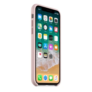 Силіконовий чохол Apple Silicone Case Pink Sand (MQT62) для iPhone X - Фото 4