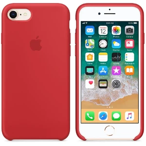 Силиконовый чехол Apple Silicone Case (PRODUCT) RED (MQGP2) для iPhone SE 3 | SE 2 | 8 | 7 - Фото 2