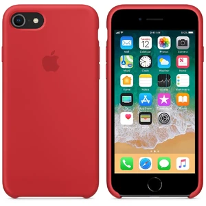Силиконовый чехол Apple Silicone Case (PRODUCT) RED (MQGP2) для iPhone SE 3 | SE 2 | 8 | 7 - Фото 4