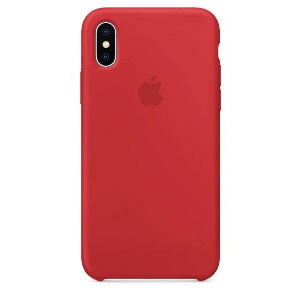 Силіконовий чохол Apple Silicone Case (PRODUCT) RED (MQT52) для iPhone X