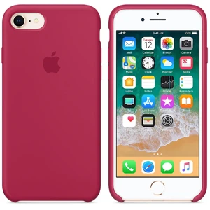 Силиконовый чехол Apple Silicone Case Rose Red (MQGT2) для iPhone SE 3 | SE 2 | 8 | 7 - Фото 2