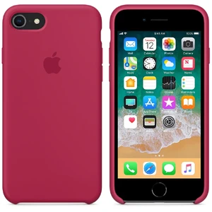 Силиконовый чехол Apple Silicone Case Rose Red (MQGT2) для iPhone SE 3 | SE 2 | 8 | 7 - Фото 4