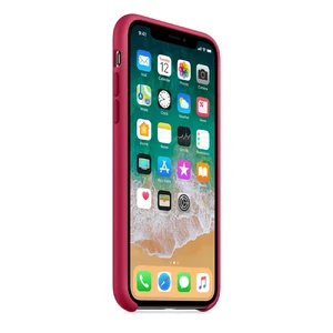 Силіконовий чохол Apple Silicone Case Rose Red (MQT82) для iPhone X - Фото 4