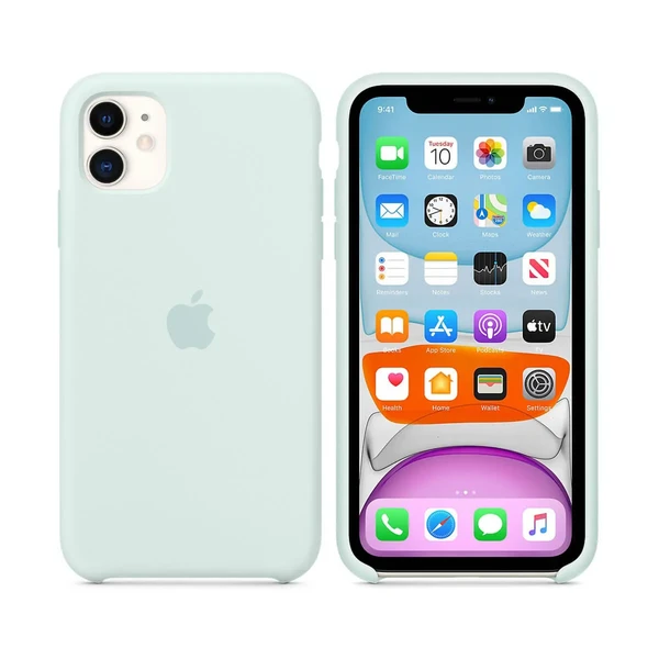 Силіконовий чохол Apple Silicone Case Seafoam (MY182) для iPhone 11