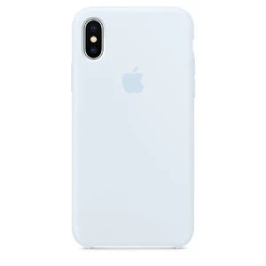 Силиконовый чехол Apple Silicone Case Sky Blue (MRRD2) для iPhone X MRRD2 - Фото 1