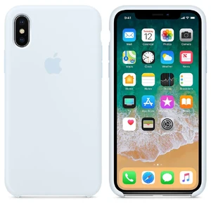 Силиконовый чехол Apple Silicone Case Sky Blue (MRRD2) для iPhone X - Фото 3