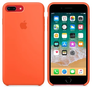 Силиконовый чехол Apple Silicone Case Spicy Orange (MR6C2) для iPhone 8 Plus | 7 Plus - Фото 5