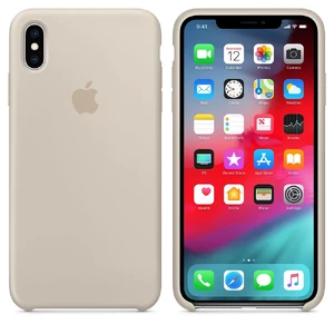Силиконовый чехол Apple Silicone Case Stone (MRWJ2) для iPhone XS Max - Фото 3