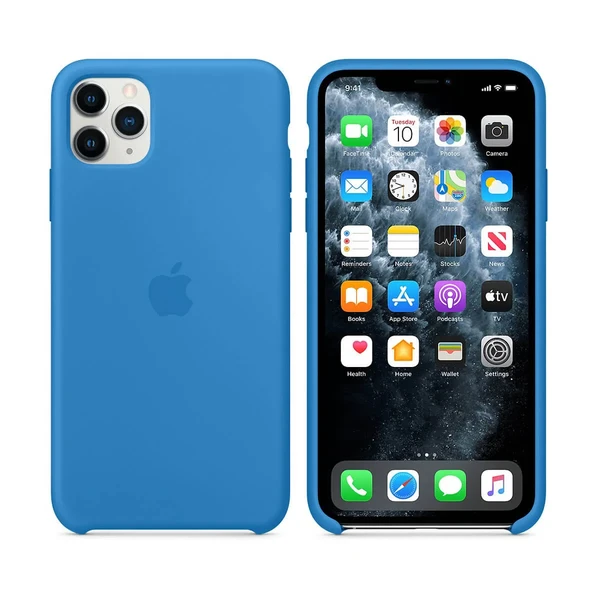 Силіконовий чохол Apple Silicone Case Surf Blue (MY1J2) для iPhone 11 Pro Max в Сумах