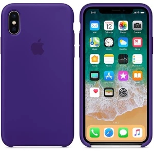 Силиконовый чехол Apple Silicone Case Ultra Violet (MQT72) для iPhone X - Фото 3