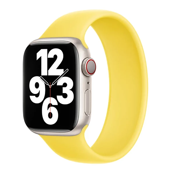 Силіконовий монобраслет Apple Solo Loop Canary Yellow для Apple Watch Ultra 49mm | 45mm | 44mm | 42mm (MQW03) Розмір 9 в Ужгороді