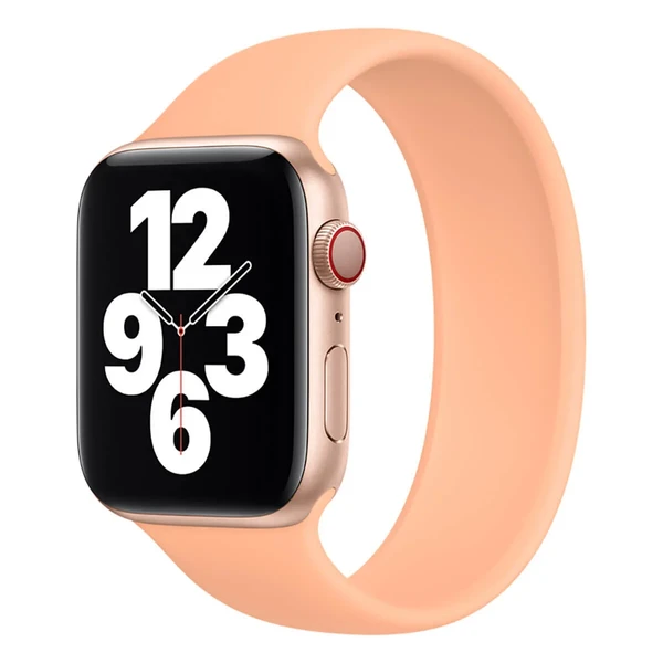 Силиконовый монобраслет Apple Solo Loop Cantaloupe для Apple Watch Ultra 49mm | 45mm | 44mm | 42mm (MJH33) Размер 6