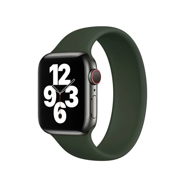 Силиконовый монобраслет Apple Solo Loop Cyprus Green для Apple Watch 41mm | 40mm | 38mm (MYQ22) Размер 8