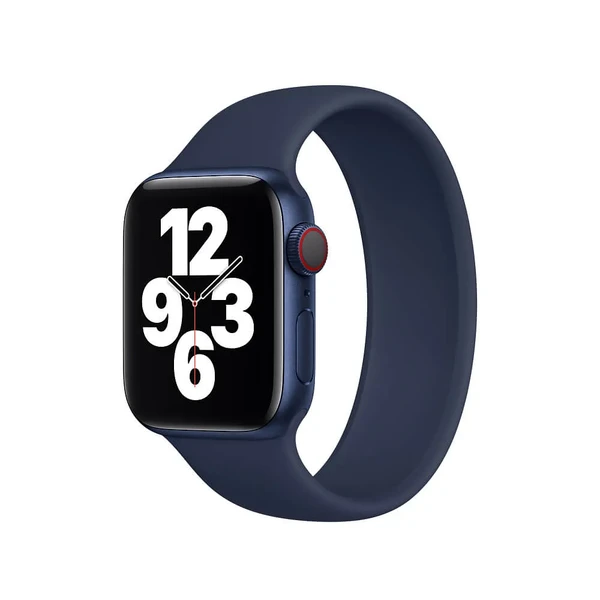 Силиконовый монобраслет Apple Solo Loop Deep Navy для Apple Watch 41mm | 40mm | 38mm (MYPK2) Размер 2